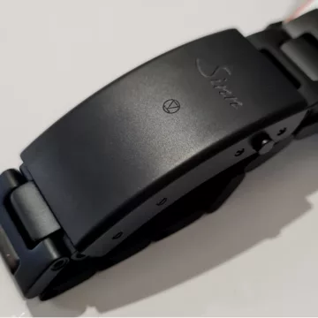 Sinn Adjustable Deployment Clasp (black steel bands) - 20mm Black Hard Coated