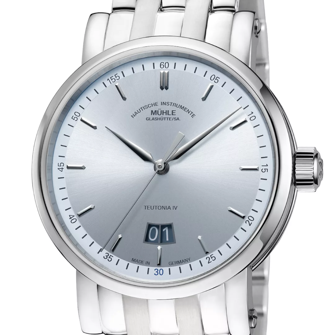 NEW: Teutonia IV Big Date Edition 1994 &ndash; M&uuml;hle-Glash&uuml;tte&rsquo;s Ice Blue Masterpiece - Define Watches