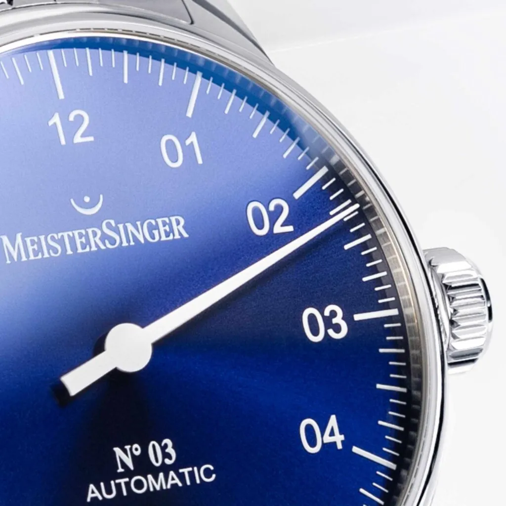 MeisterSinger No03 - Sunburst blue (BM9908, 38mm)