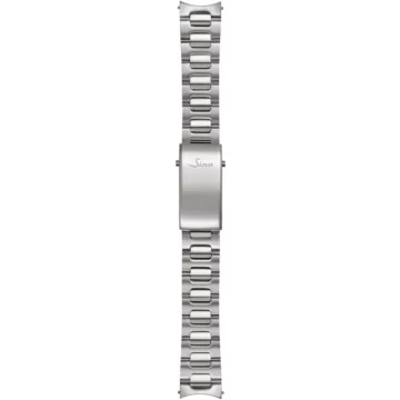 Sinn stainless steel band, H-link, satinised/polished, 20mm, Adjustable Clasp (103, 104, 203, 60xx)