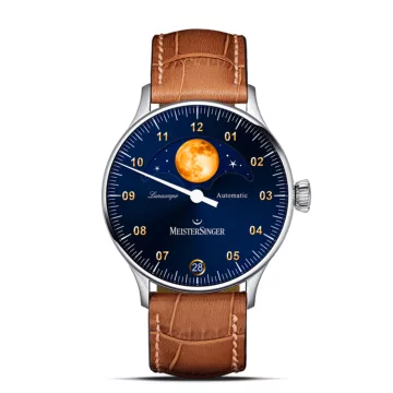 MeisterSinger Lunascope - Sunburst Blue Gold moon (LS908G)