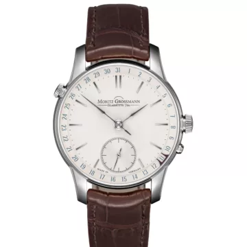 Moritz Grossmann BENU Date White Gold (Silver Dial)