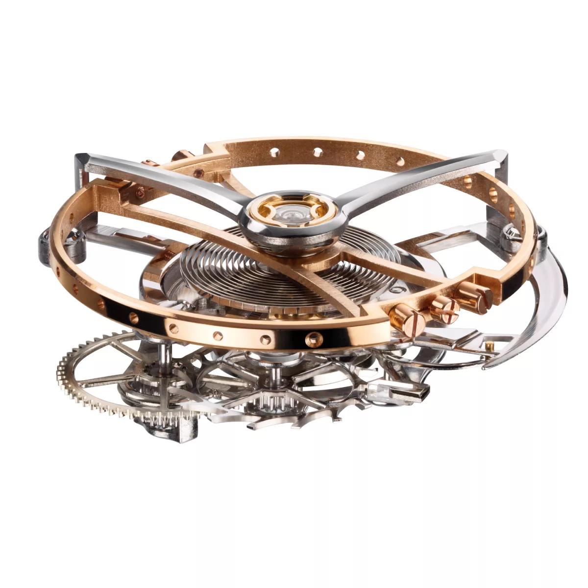 Moritz Grossmann BENU Tourbillion Rose Gold (Silver Dial)