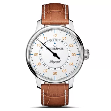 MeisterSinger Perigraph - White (AM1001G, 43mm)