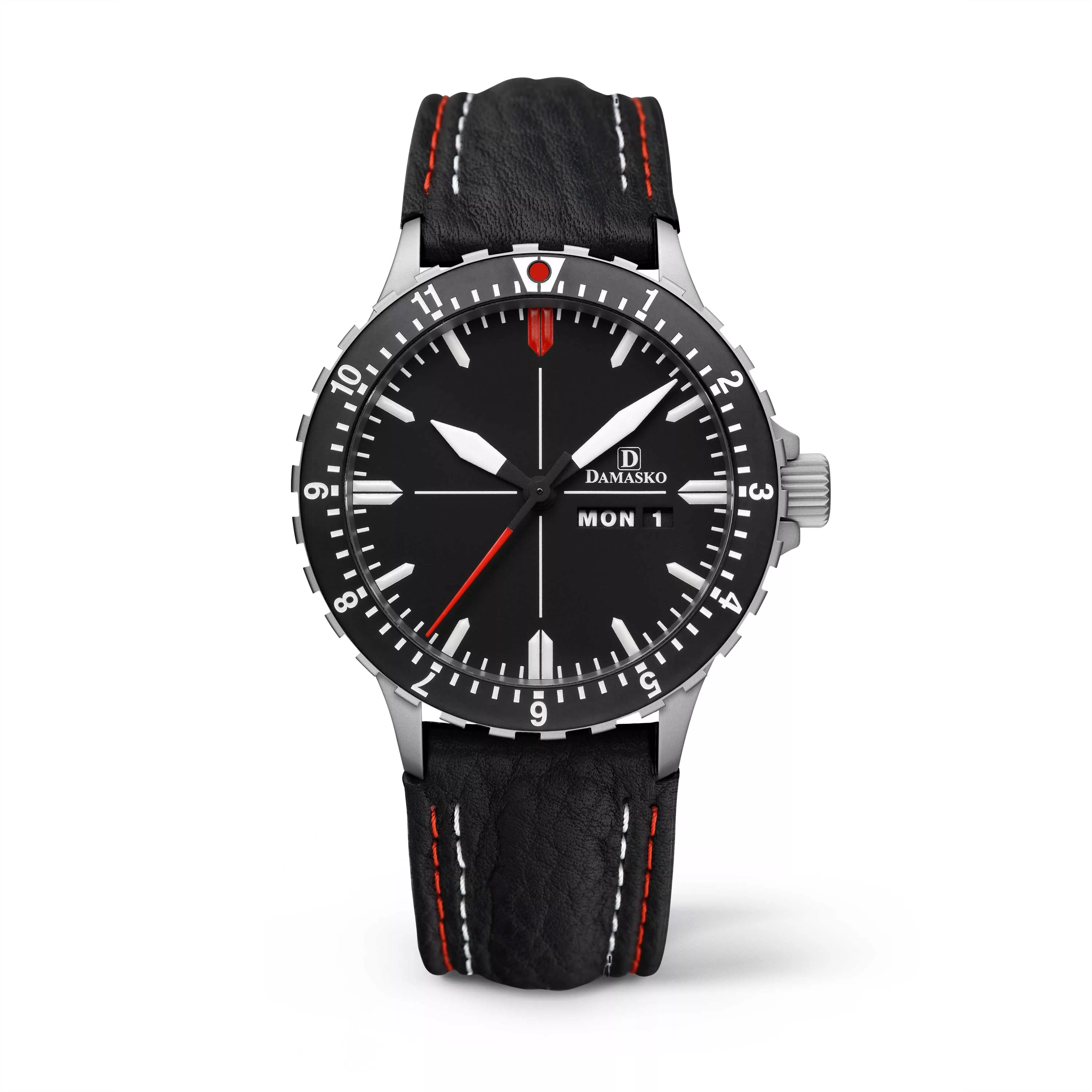 Leather (Red+White Double Stitching)