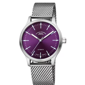 Mühle-Glashütte Panova Violet (Milanese Band)