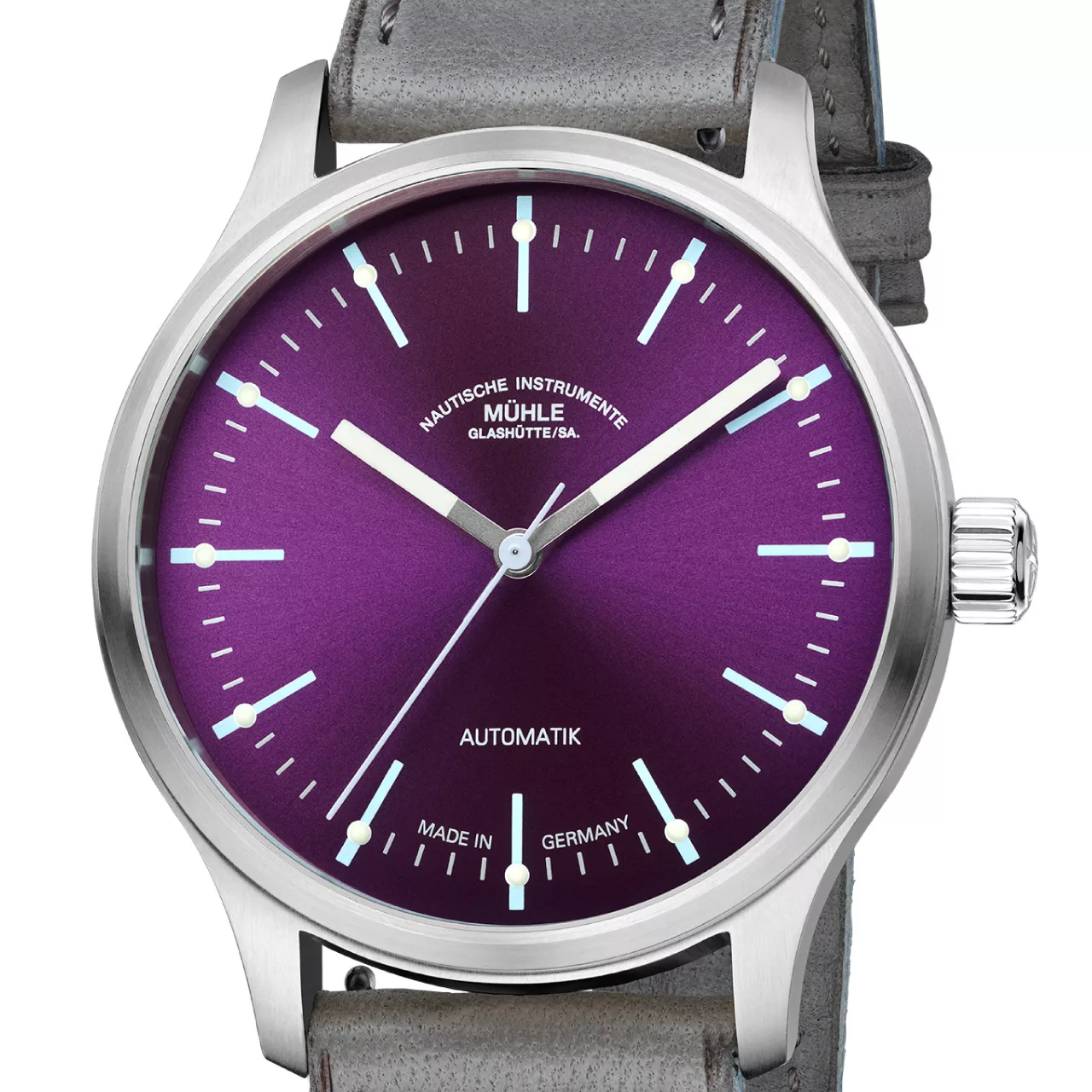 Mühle-Glashütte Panova Violet (Leather Band)