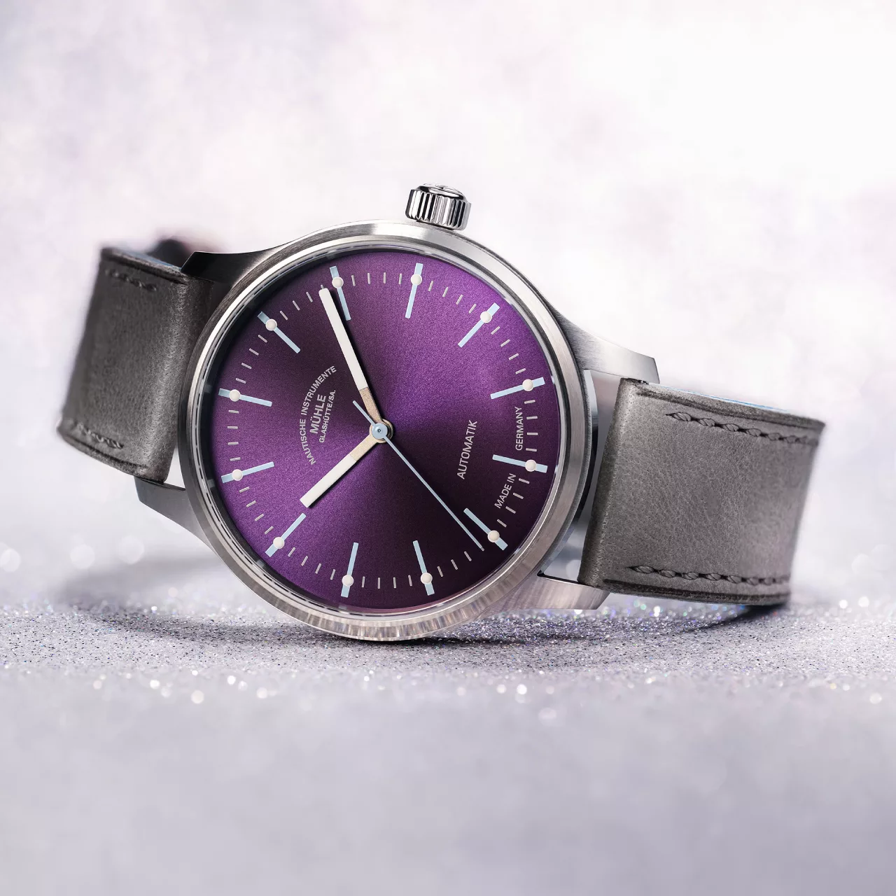 Mühle-Glashütte Panova Violet (Leather Band)