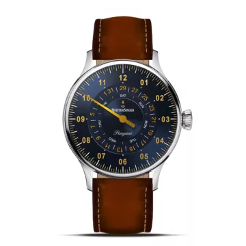 MeisterSinger Pangaea Day Date - Steel blue with gold (PDD917G)