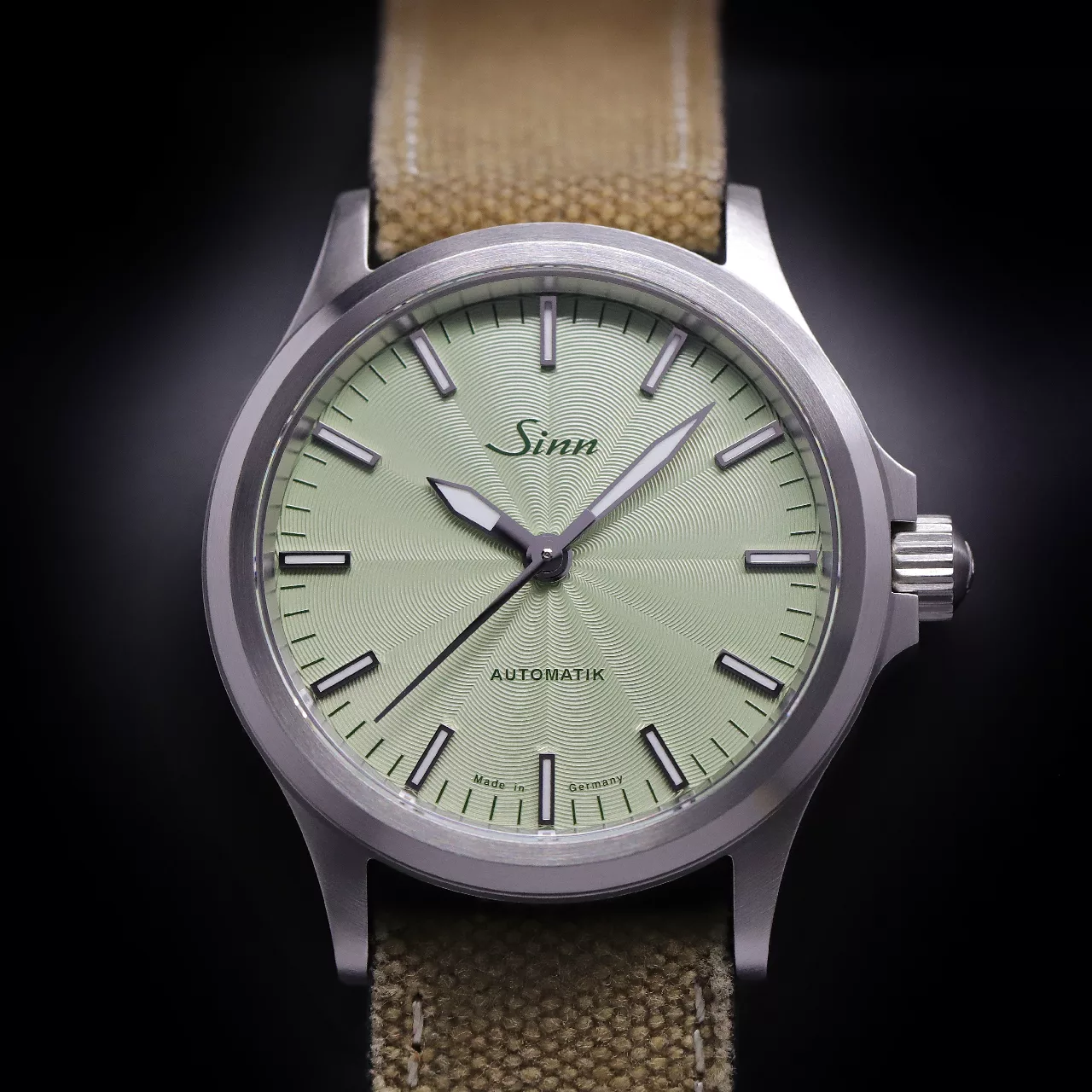 Sinn 556 Sage Limited Edition – Guilloché Dial in Pastel Sage