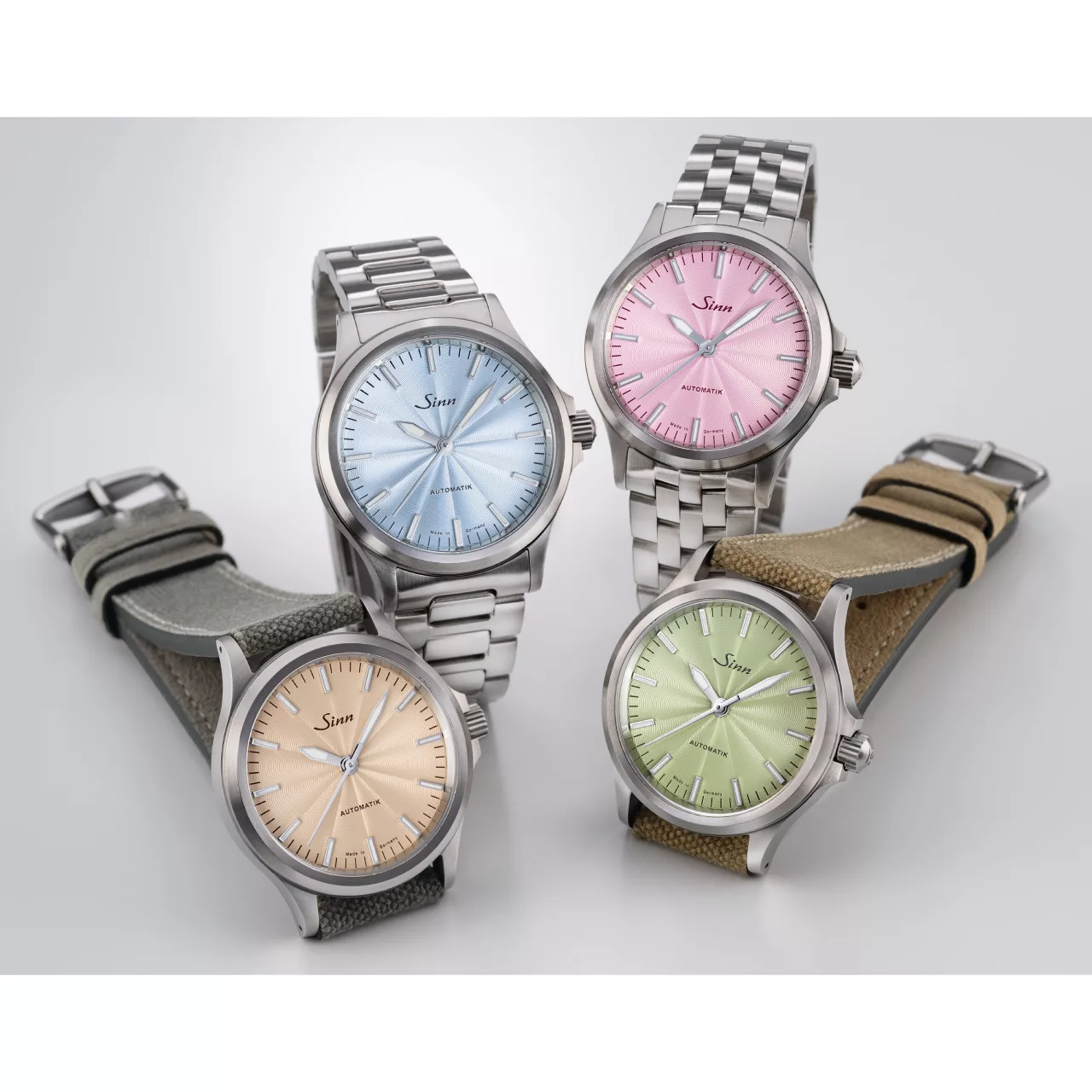 NEW: Sinn 556 Sage Limited Edition &ndash; Guilloch&eacute; Dial in Pastel Sage - Define Watches