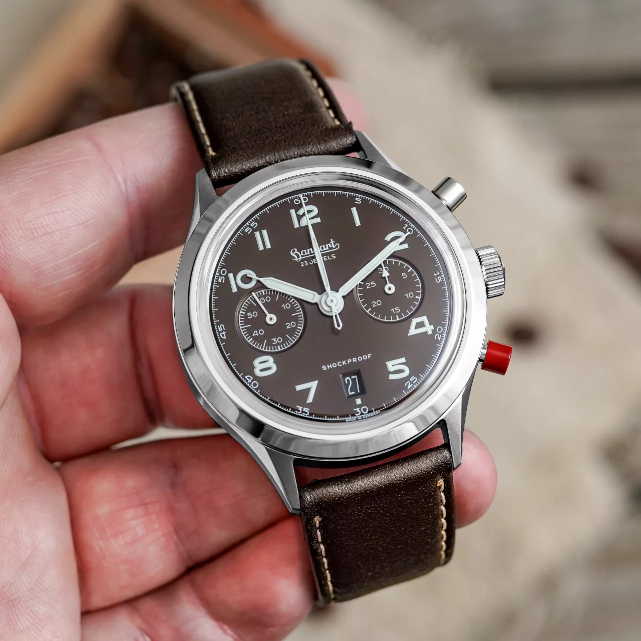 Hanhart Porsche Mag Flyback Date