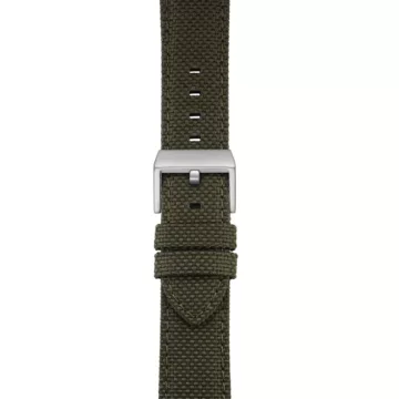 Damasko Textile Strap on steel Pin Buckle - Green