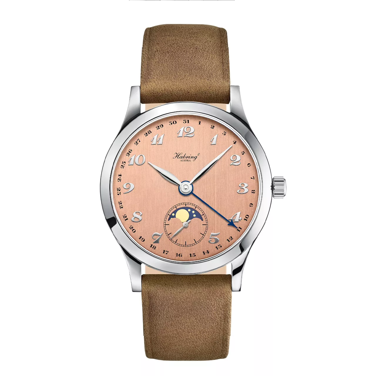 Habring² Oskar Salmon Dial Moon Phase