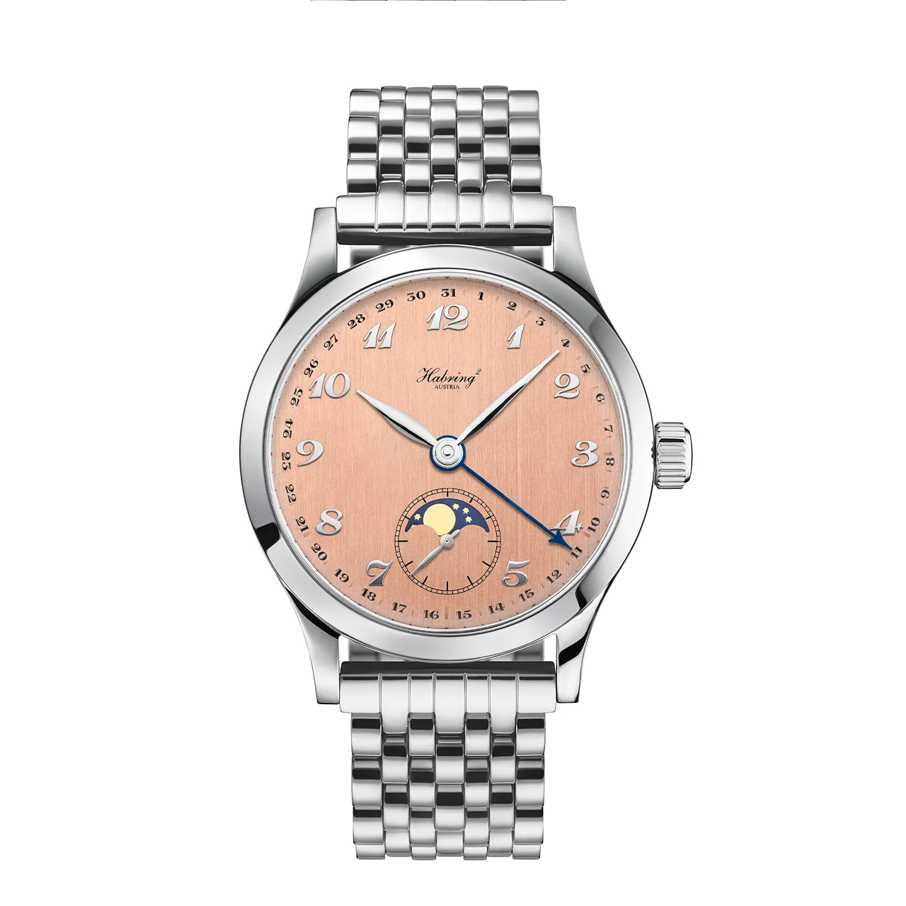 Habring² Oskar Salmon Dial Moon Phase