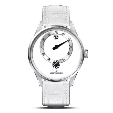 MeisterSinger Panthero Jumping Hour - White (PTJH901)