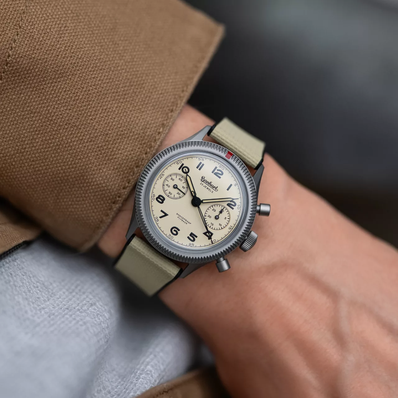 NEW: Hanhart&rsquo;s 417 Ti Desert Pilot Limited Edition brings Grade 5 titanium to the 417 - Define Watches