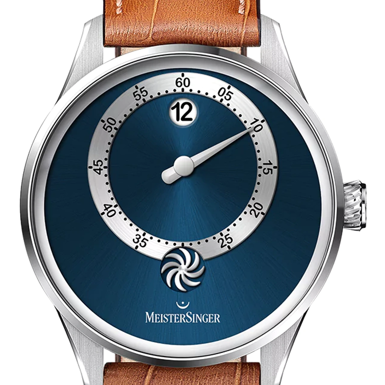 MeisterSinger Panthero Jumping Hour - Sunburst Blue (PTJH917)