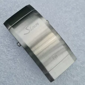 Sinn Long Deployment Diver Clasp 20mm (Silicone Bands) - Tegiment steel, satinised