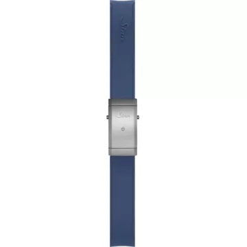 Sinn silicone strap, blue, Tegiment steel deployment diver clasp, 20mm