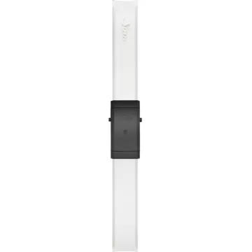 Sinn silicone strap, white with black hard coated deployment clasp, 20mm