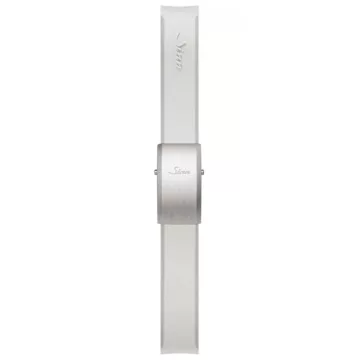 Sinn silicone strap, grey, steel deployment adjustable clasp, 20mm