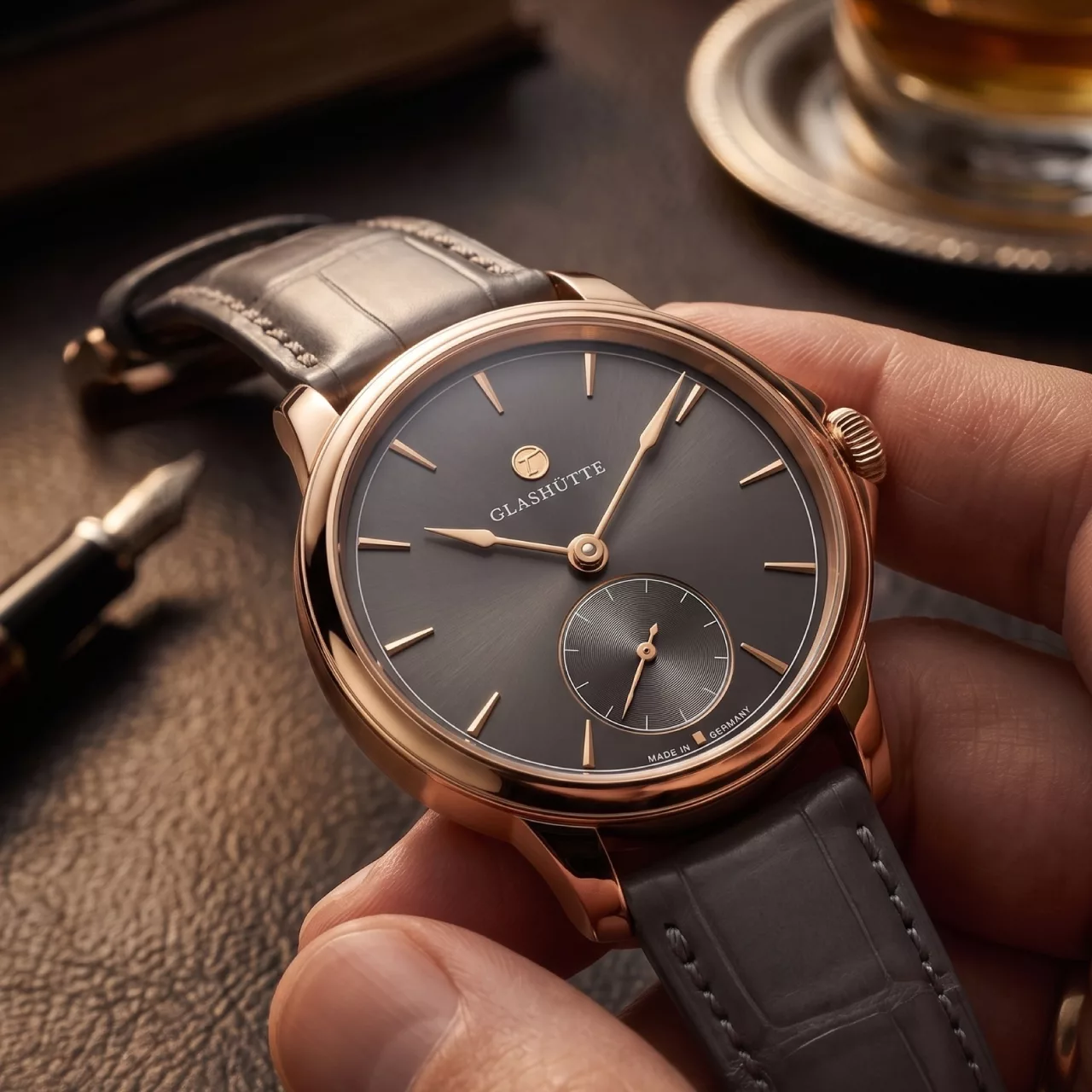 NEW: Tutima Patria Rose Gold Limited Edition Anthracite: A Darker, Contemporary Expression of Glash&uuml;tte Watchmaking - Define Watches