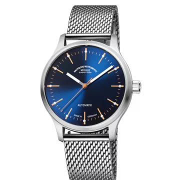 Mühle-Glashütte Panova Blue M1-40-72-MB (Milanese Band)