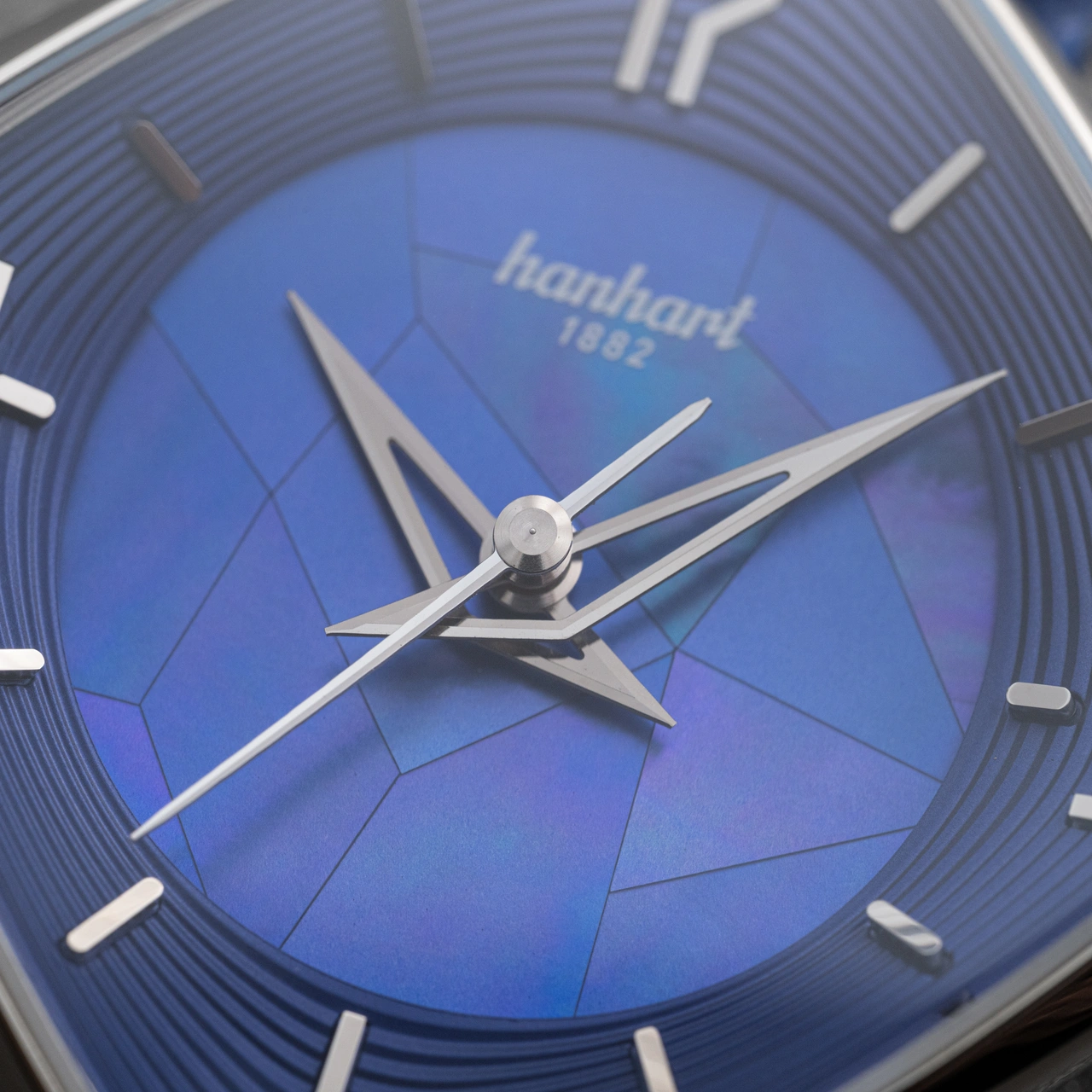 NEW: Hanhart's new Square by Square Mother-of-Pearl pairs a radical shaped case with an iridescent dial - Define Watches