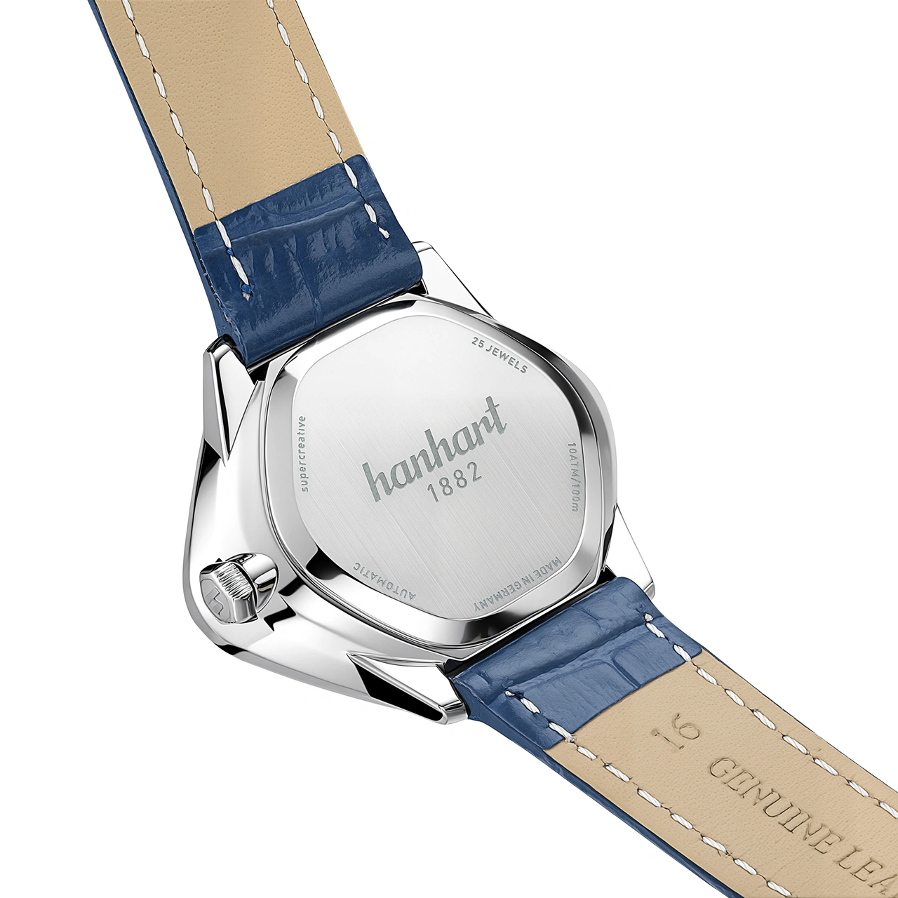 NEW: Hanhart's new Square by Square Mother-of-Pearl pairs a radical shaped case with an iridescent dial - Define Watches