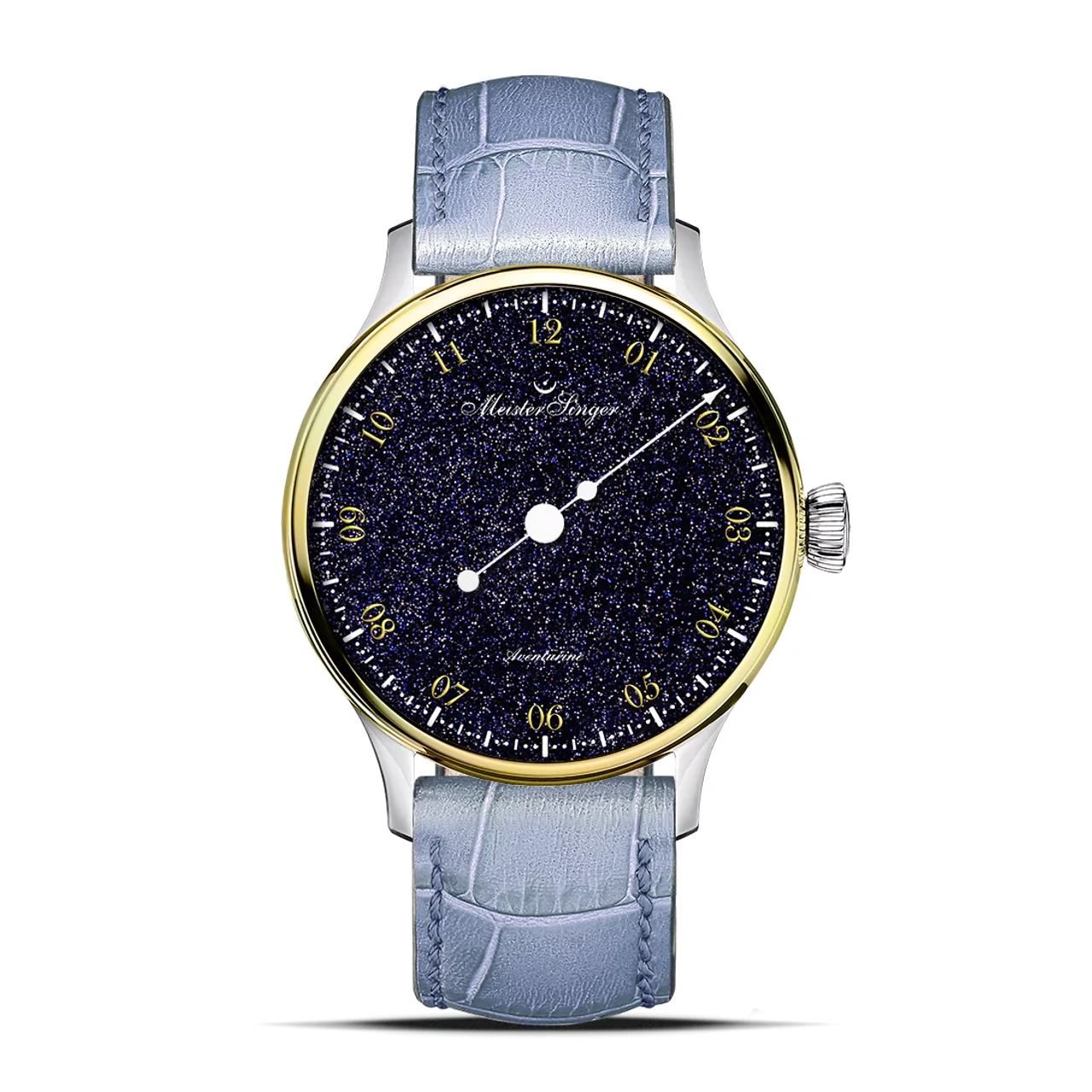 MeisterSinger Pangaea Aventurine Gold - Blue (PMN9908AVLG)