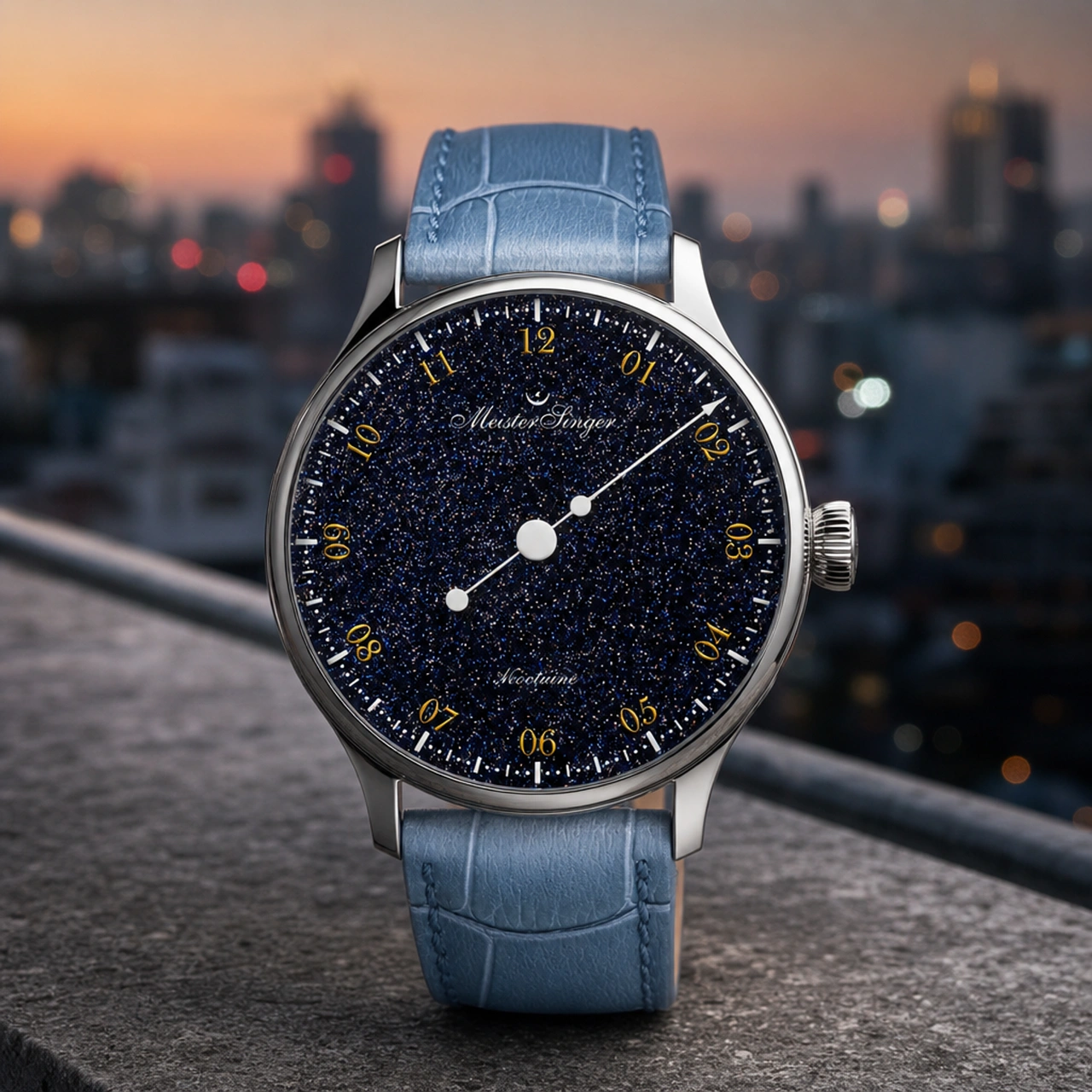 NEW: New MeisterSinger Pangaea Aventurine Blue Models | Steel & Gold Bezel - Define Watches