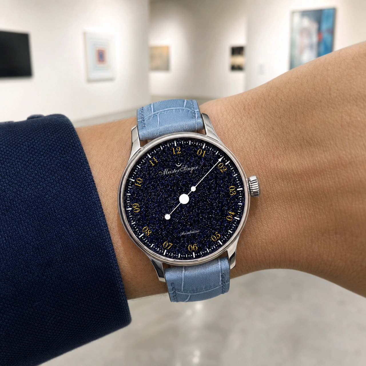 NEW: New MeisterSinger Pangaea Aventurine Blue Models | Steel & Gold Bezel - Define Watches