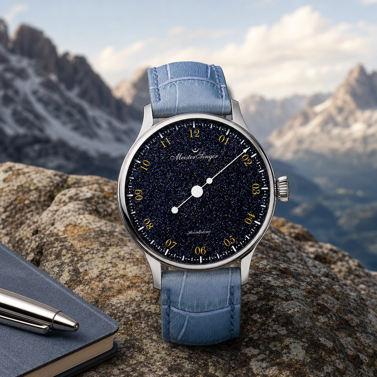 MeisterSinger Pangaea Aventurine - Blue (PMN9908AV)
