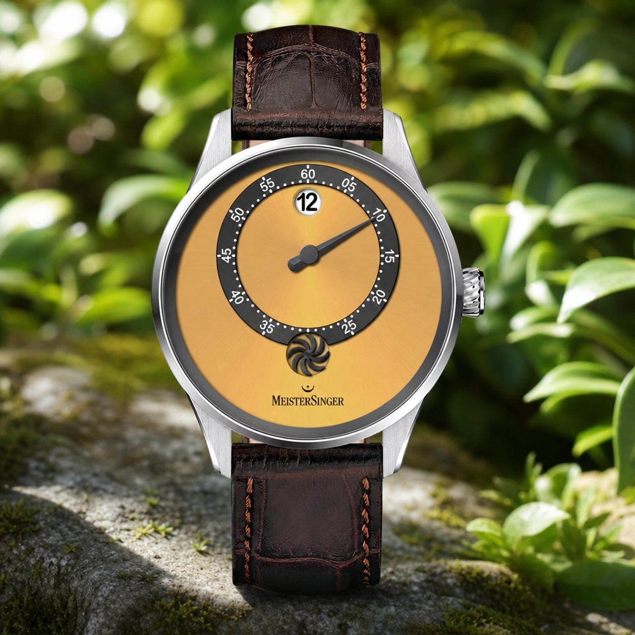 MeisterSinger Panthero Jumping Hour - Sunburst Golden Yellow (PTJH935)