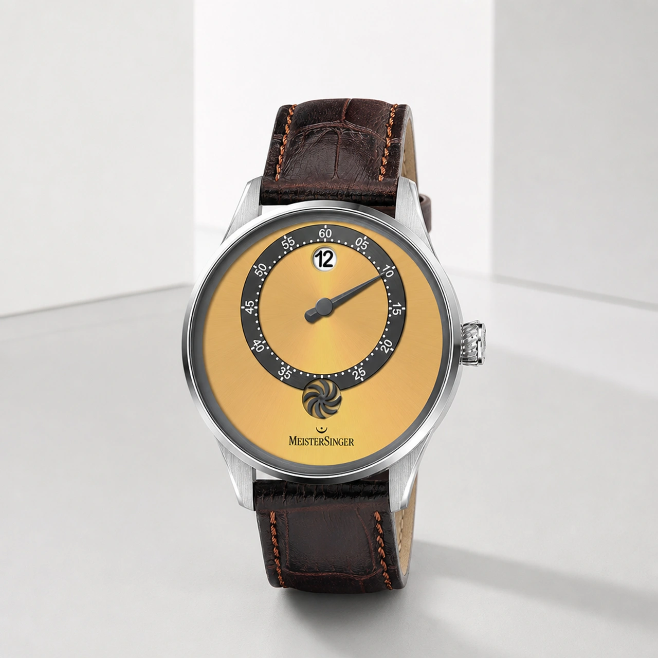 MeisterSinger Panthero Jumping Hour - Sunburst Golden Yellow (PTJH935)