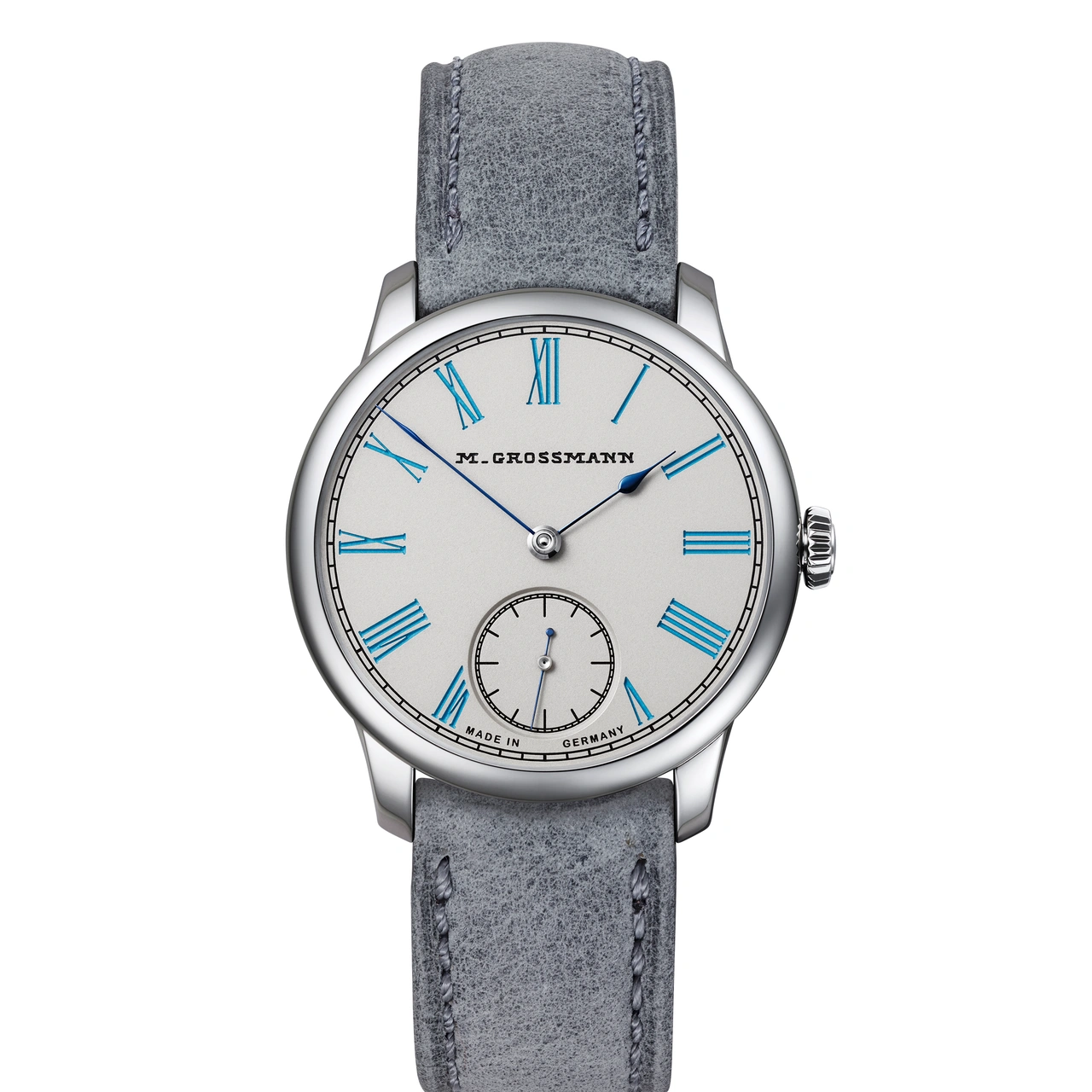 Moritz Grossmann TEFNUT 36 Silver-Plated by Friction Turquoise Blue