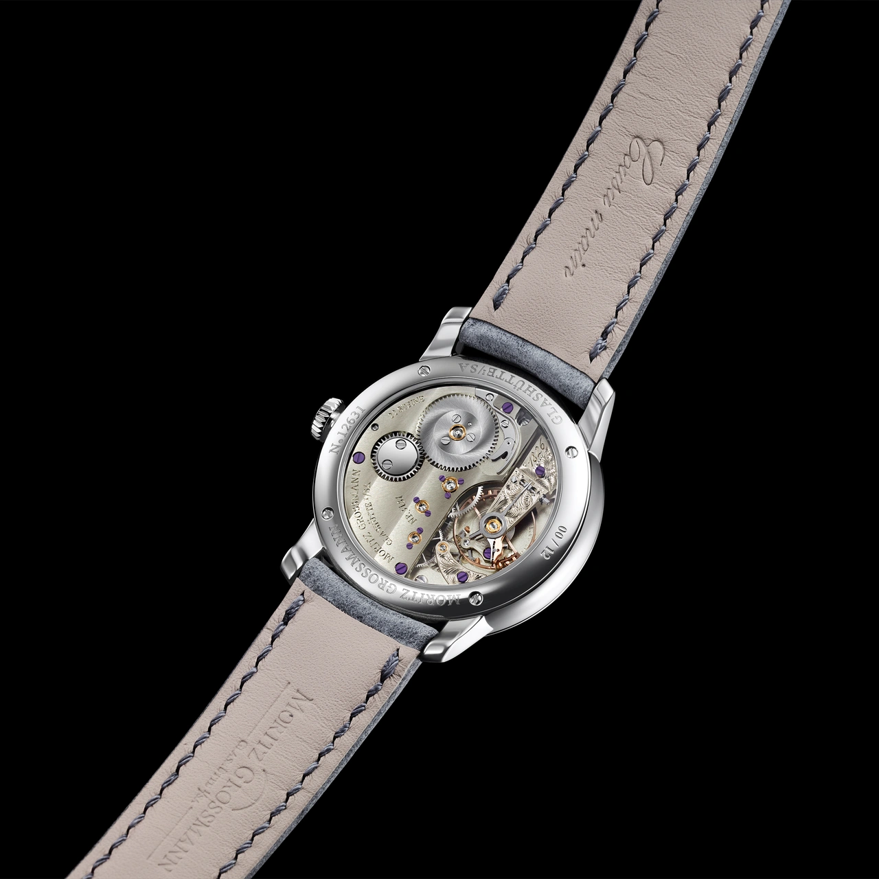 Moritz Grossmann TEFNUT 36 Silver-Plated by Friction Turquoise Blue