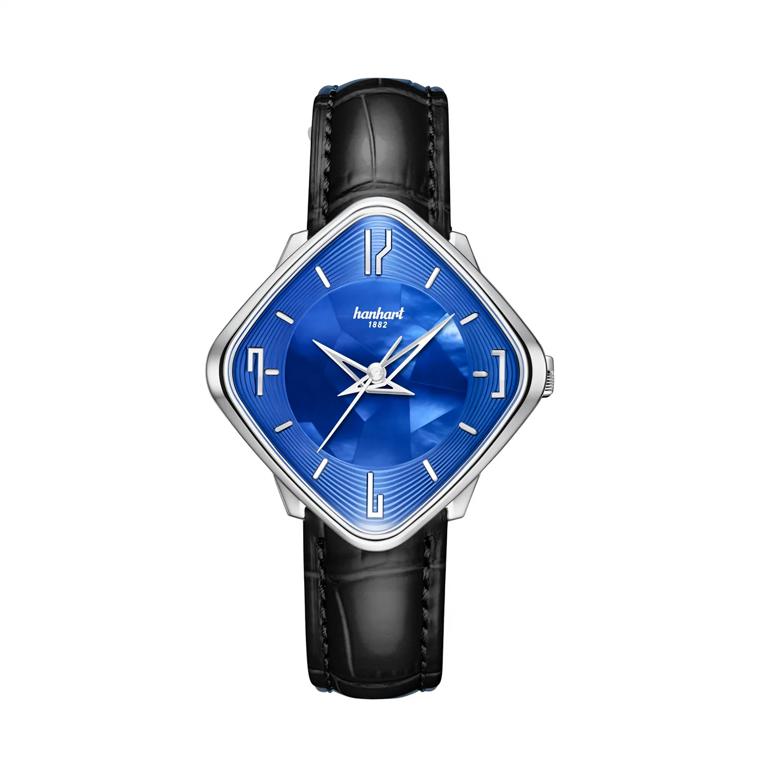 NEW: Hanhart's new Square by Square Mother-of-Pearl pairs a radical shaped case with an iridescent dial - Define Watches