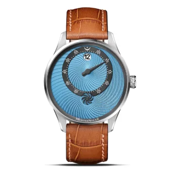 MeisterSinger Panthero Jumping Hour Guilloché - Blue (ED-PTJHG914)